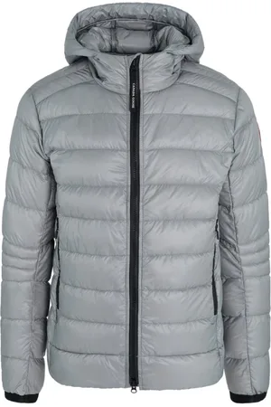 Canada Goose Winter Jackets, male, , M, Lightweight Grey Crofton Hoody Jacket