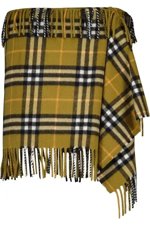 Burberry Short Skirts, female, , S, Vintage Check Scarf Skirt
