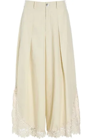 Bitte Kai Rand Wide Trousers, female, , M, Elegant Paper Poplin Ivory Trousers