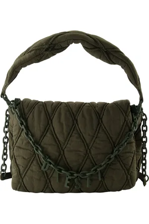 Diesel Handbags, female, , ONE SIZE, Quilted Charm-D Nylon Bag