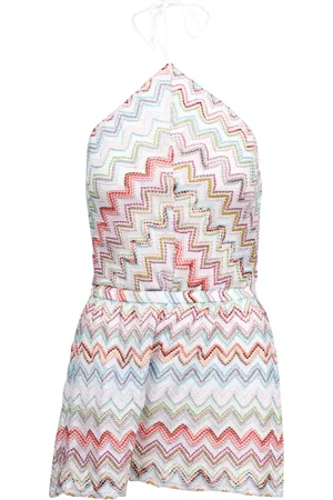 Missoni Playsuits, female, , S, Zigzag Pattern Short Jumpsuit