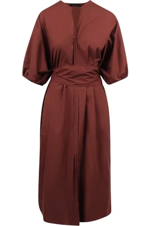 Soeur Ruffled Sleeve V-Neck Dress