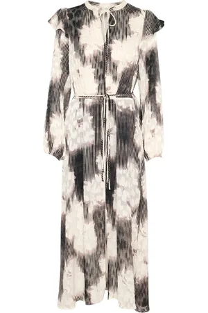INWEAR Midi Dresses, female, , S, Floral Long Dress with V-Neck