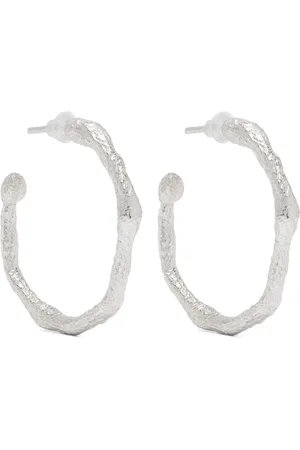 FORTE FORTE Earrings, female, , ONE SIZE, Sculpture Hoop Earrings