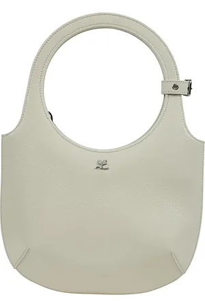 Courrèges Handbags, female, , ONE SIZE, Leather shoulder bag with adjustable strap