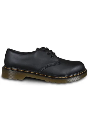 Dr. Martens Shoes, unisex, , 33 EU, Leather Lace-Up Shoes with Iconic Yellow Stitching