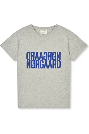 Mads Norgaard Cool Print Tee Mid Grey