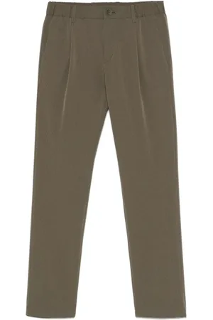 HERNO Slim-fit Trousers, male, , XL, Seersucker Straight-Leg Trousers