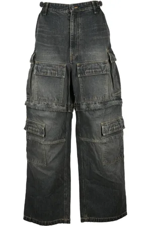 Balenciaga Wide Jeans, female, , L, Jeans