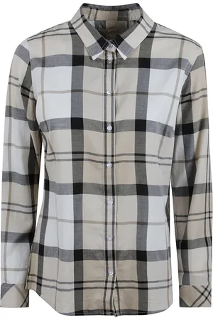 Barbour Shirts, female, , XS, Plaid Cotton Safari Shirt