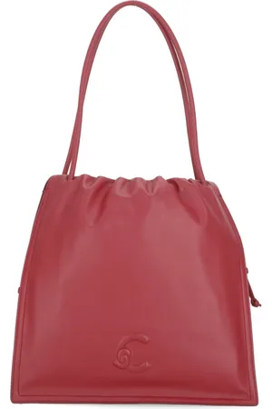 Coccinelle Leather Shopping Bag with Drawstring