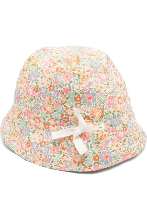 BONPOINT Hats & Caps, female, , M, Floral Print Cotton Hat