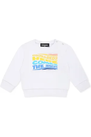 Dsquared2 Sweatshirts, unisex, , 6 M, Multicolor Logo Round Neck Sweatshirt