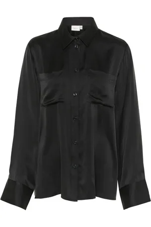 Gestuz Elegant Silk Shirt Blouse