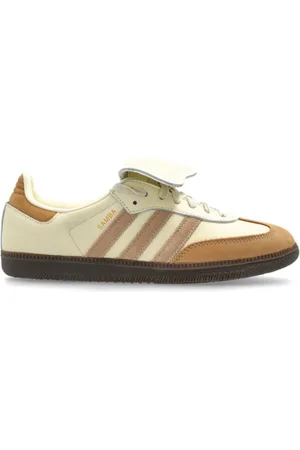 adidas Cream White Sandstone Gold Trainers