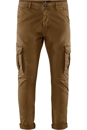 Bomboogie Slim-fit Trousers, male, , W36, Cargo Trousers in Cotton Gabardine