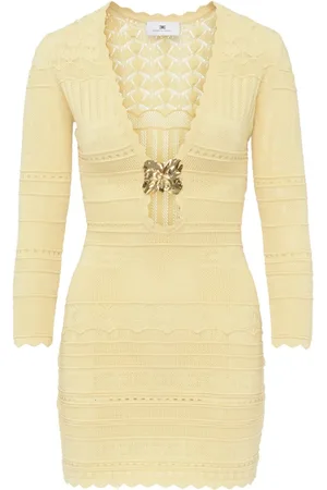 Elisabetta Franchi Lemonade Knit Dress