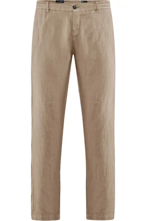 Bomboogie Chinos, male, , W28, Comfy Fit Linen Trousers