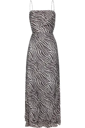 IRO Zebra Print Midi Dress