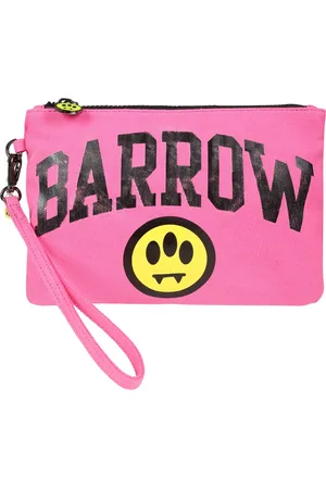 BARROW Bags, female, , ONE SIZE, Fuchsia Canvas Clutch Bag with Smile