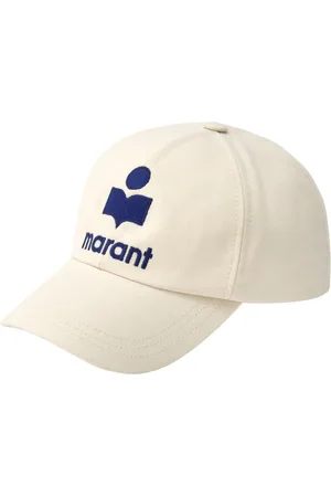 Isabel Marant Caps, male, , 57 CM, Beige Logo Hat