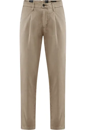 Bomboogie Chinos, male, , W30, Tapered fit Trousers in cotton gabardine