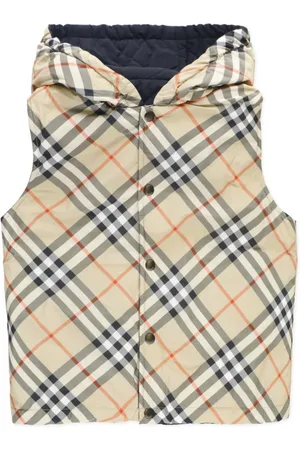 Burberry Reversible Check-Printed Button-Up Gilet