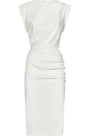 Pinko Longuette Dress with Side Cut-Out