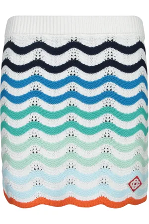 Casablanca Short Skirts, female, , M, Crochet Wavy Pattern Skirt