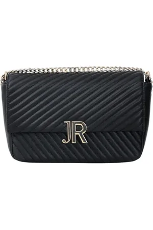 John Richmond Cross Body Bags, female, , ONE SIZE, Leather Shoulder Bag with Gold Logo Initials