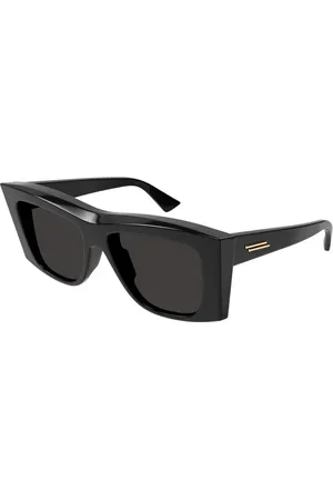 Bottega Veneta Sunglasses, female, , 54 MM, Classic Oversized Square Sunglasses with Metal Fringes