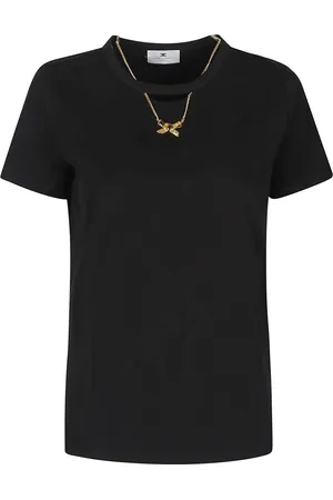 Elisabetta Franchi T-Shirts, female, , M, Casual Cotton T-Shirt for Women