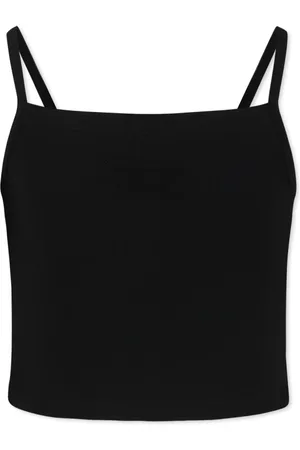 Diesel Sleeveless Tops, unisex, , 6 Y, Cropped Top with Rhinestone Logo