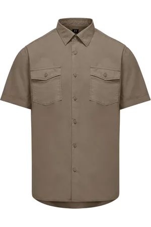 Bomboogie Short Sleeve Shirts, male, , 3XL, Short Sleeve Stretch Cotton Shirt