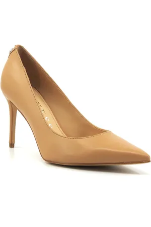 Guess Leather High Heel Decollete Shoe