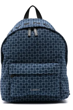 Givenchy Denim Monogram Logo Essential Backpack