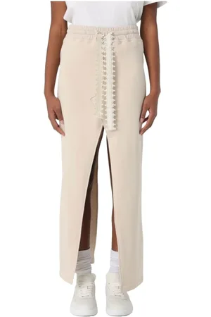 Dondup Cotton Sweat Skirt with Elastic Waist
