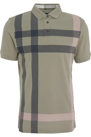 Barbour Polo Shirts, male, , L, Tartan Polo Shirt Dusty