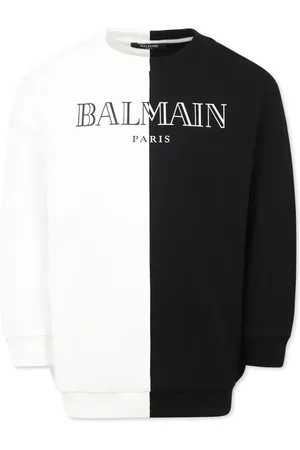 Balmain Sweatshirts, unisex, , 4 Y, Multicolor Round Neck Sweatshirt