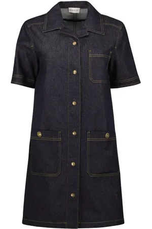 Moncler Shirt Dresses, female, , XS, Denim shirt dress Spring-Summer 2025