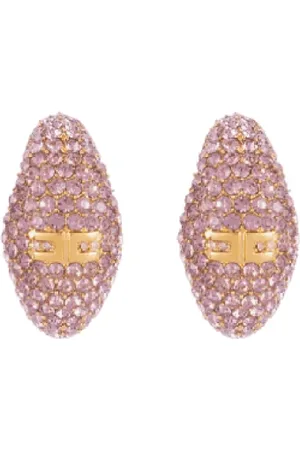 Elisabetta Franchi Earrings, female, , ONE SIZE, Half Moon Quartz Earrings