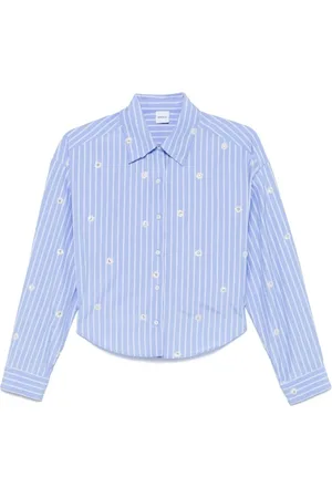 Aspesi Shirts, female, , S, Striped Embroidered Shirt