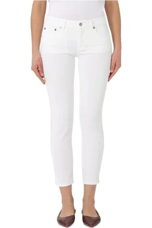 Dondup Cropped Jeans, female, , W31, Slim Rose Jeans in stretch cotton