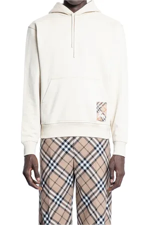Burberry Tundra Hooded Sweatshirt with Equestrian Patch