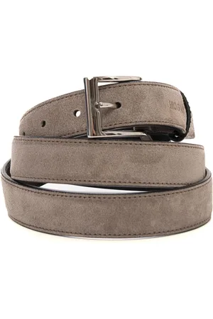 Hogan Bicolored Reversible Leather Belt with Logo