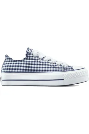 Converse Sneakers, female, , 37 EU, White and Checkered High Top Trainers