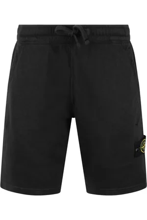 Stone Island Casual Shorts, male, , M, Cotton Sweatshorts with Logo Badge