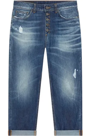 Dondup Cropped Jeans, female, , W27, Vintage Washed Relaxed Fit Jeans