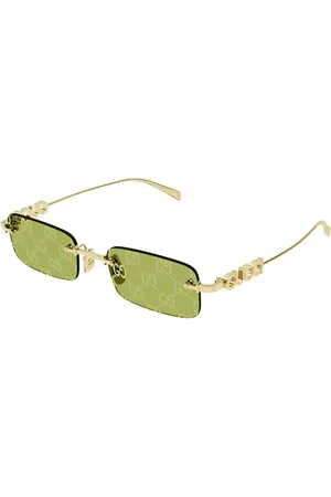 Gucci Sunglasses, unisex, , 52 MM, Rectangular Sunglasses with Mirrored Lenses
