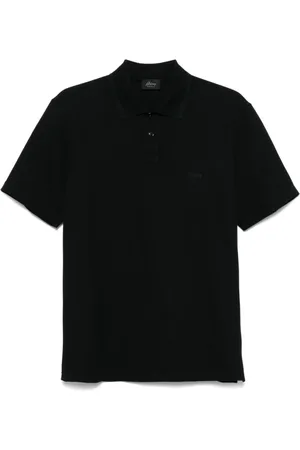 BRIONI Buttoned Lapel Short Sleeve Polo